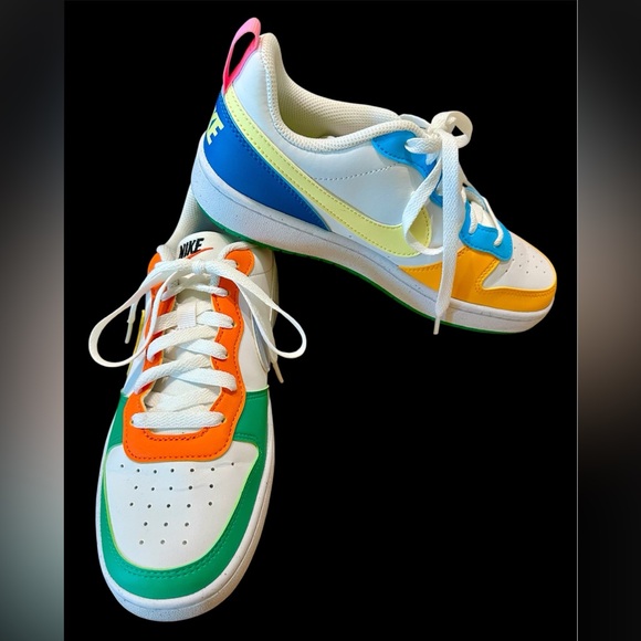Nike Other - Brand New Youth size 6 Nike Court Borough Recraft Multicolor Low-Top Sneakers